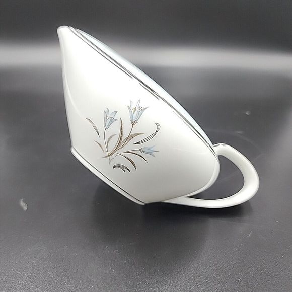 Vintage Noritake China BLUEBELL #5558 Creamer set platinum Japan - Picture 8 of 10